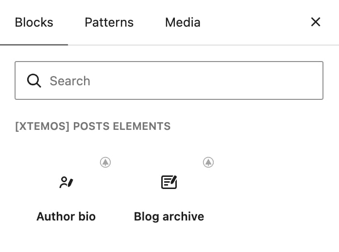 Blog archive blocks on Gutenberg