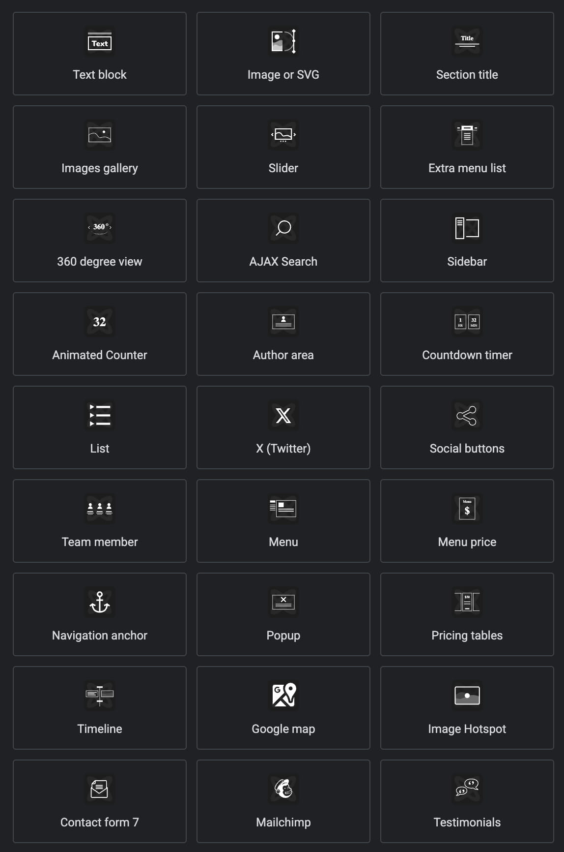 elementor elements part-1
