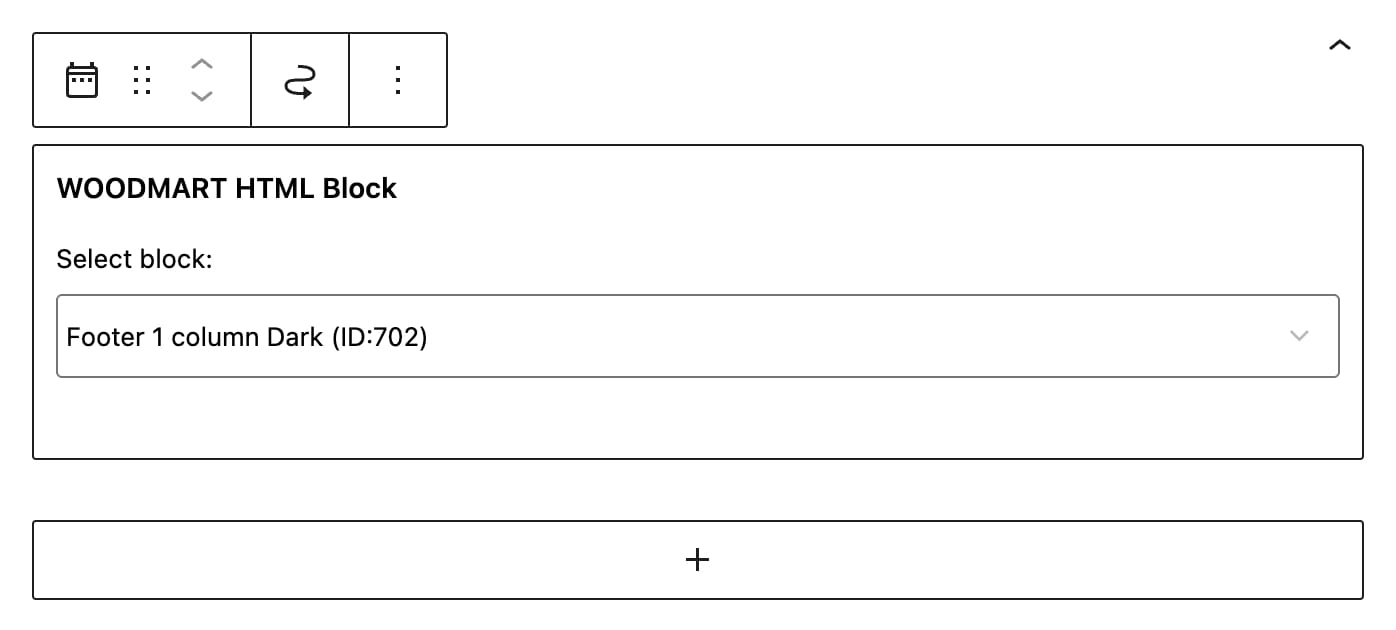footer html block in widget