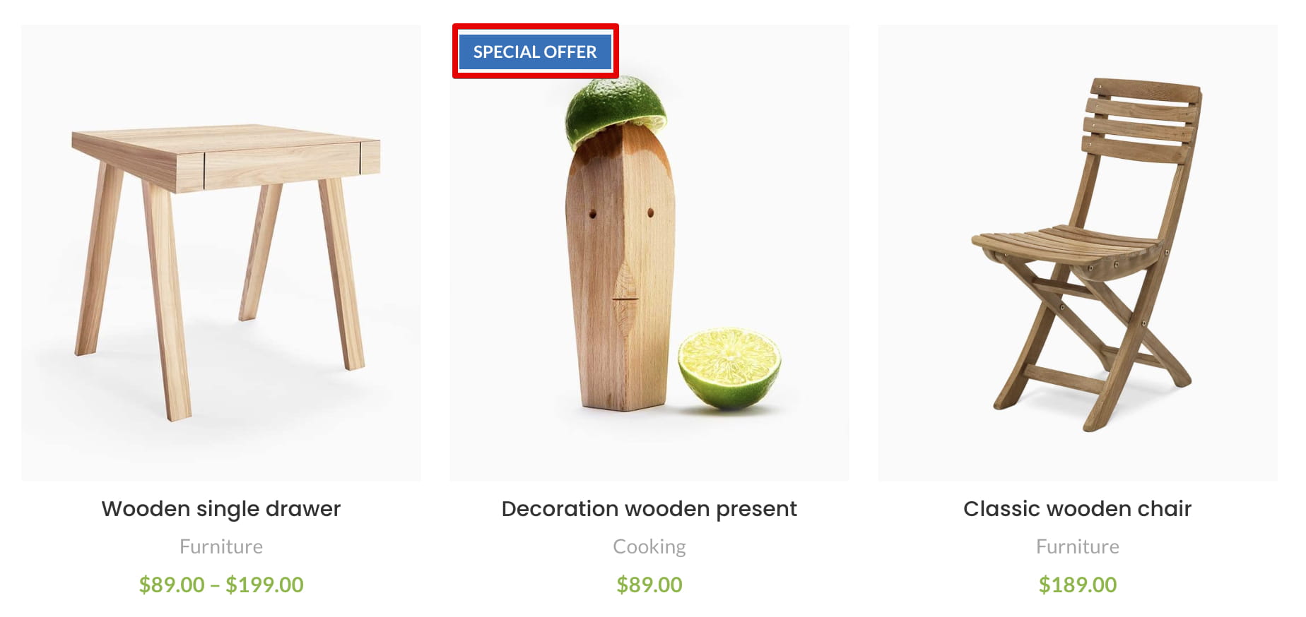 products with attribute label