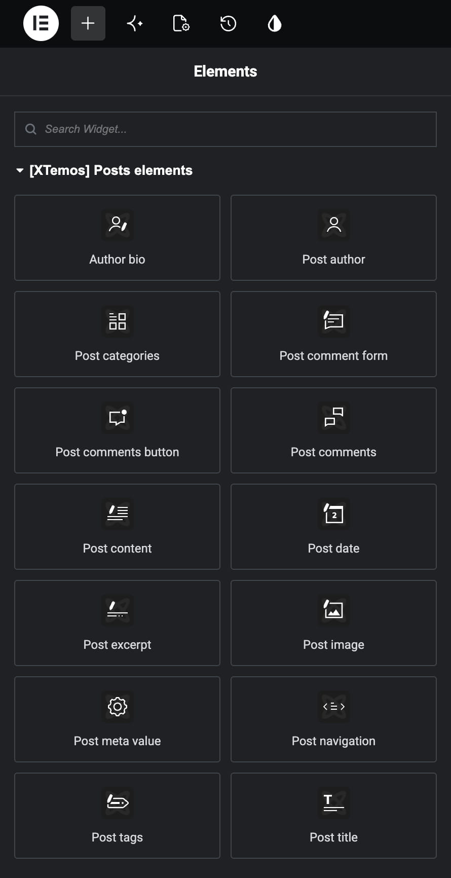 Single posts layouts elements on Elementor