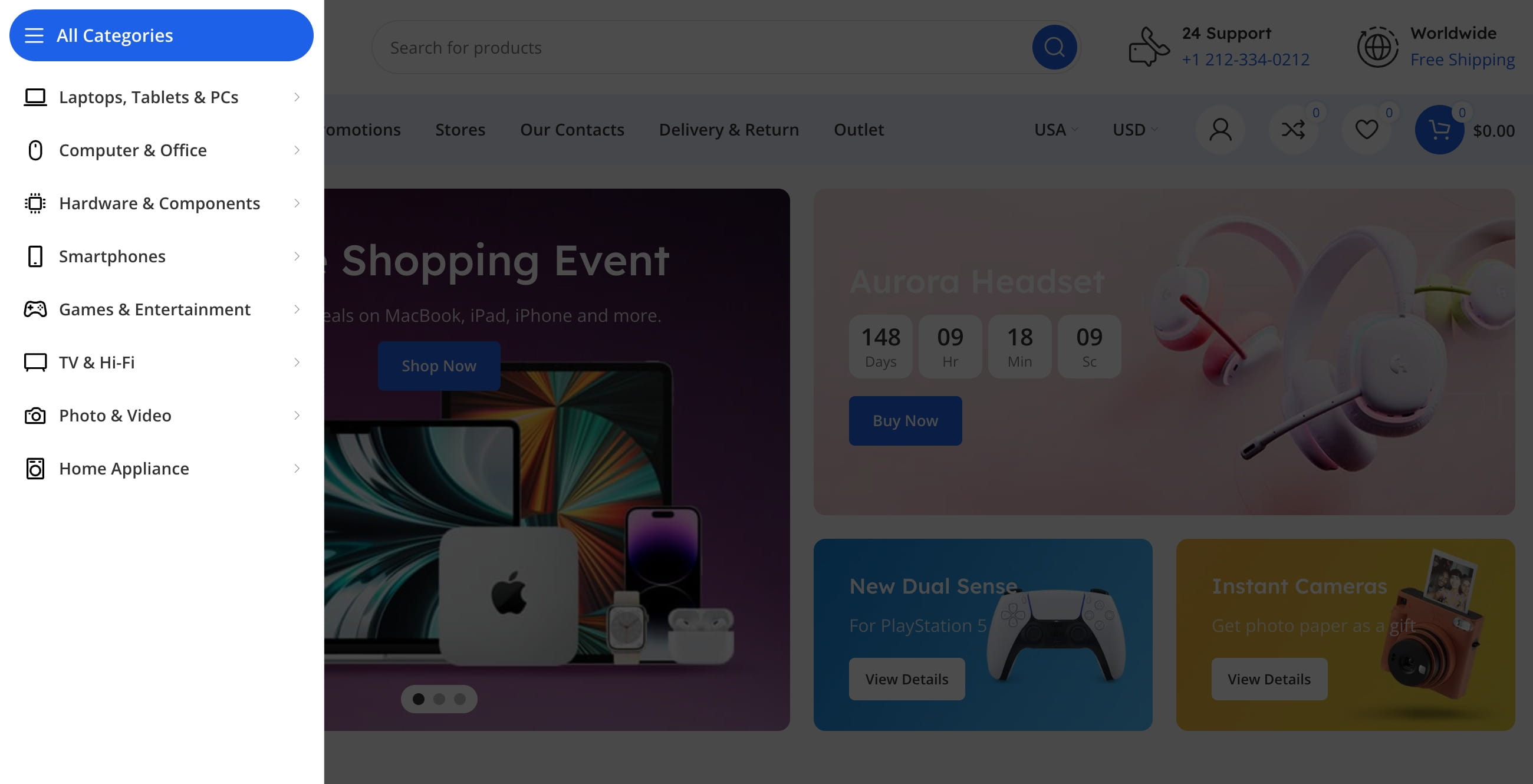 sticky navigation
