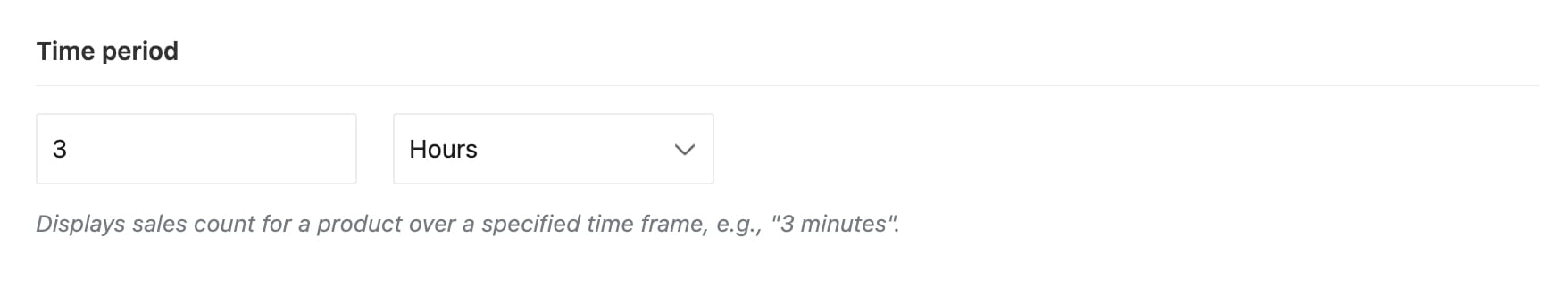 Time period set to 3 hours