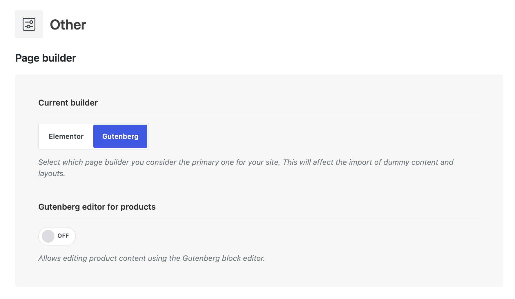 theme builder gutenberg