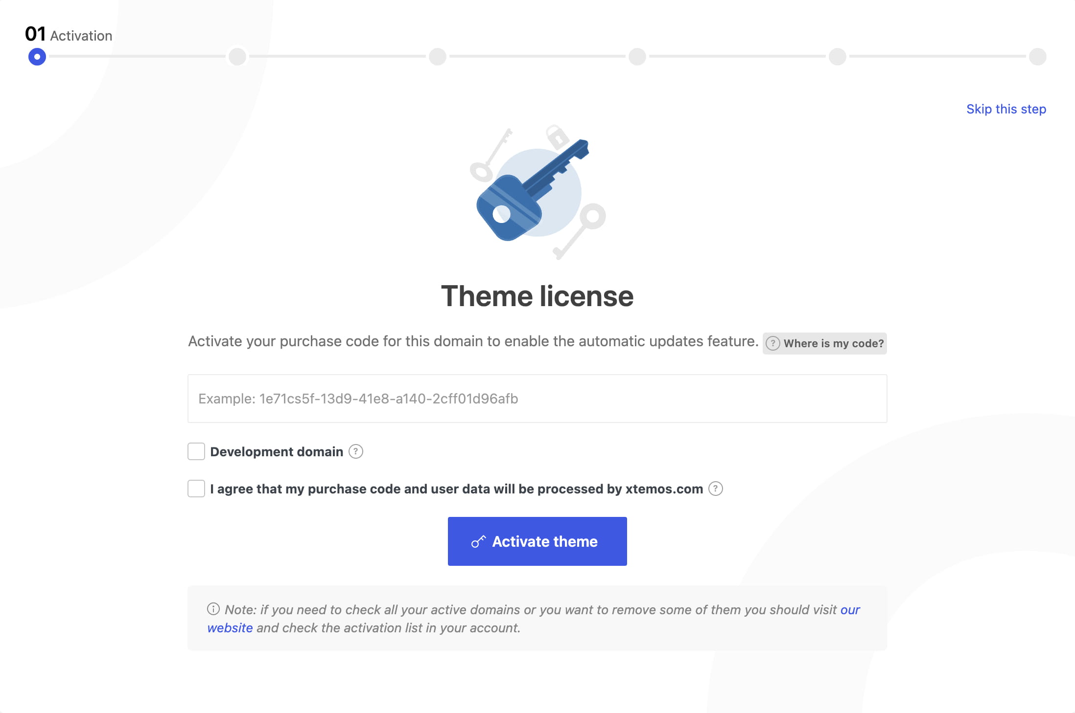 theme install, step-1