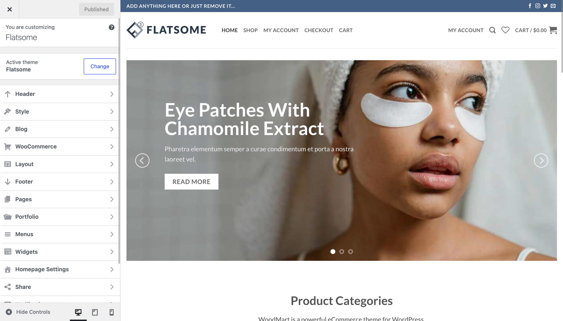 Flatsome Theme Options